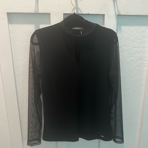 2 for $25
DKNY Black Sheer Sleeve Blouse - Picture 3 of 10